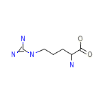 Pentanoic_acid,_2-amino-5-[(aminoiminomethyl)amino]-,_(S)-