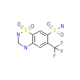 Dioxotrifluoromethyltetrahydrobenzothiadiazinesulfonamide