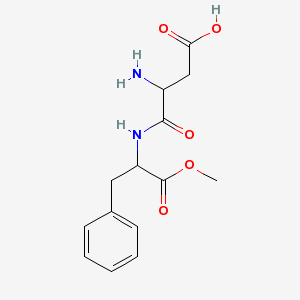 3-Amino-N-(alpha-carboxyphenethyl)succinamic_acid_N-methyl_ester,_stereoisomer