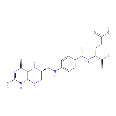 N-(4-(((2-Amino-1,4,5,6,7,8-hexahydro-4-oxo-6-pteridinyl)methyl)amino)benzoyl)glutamic_acid